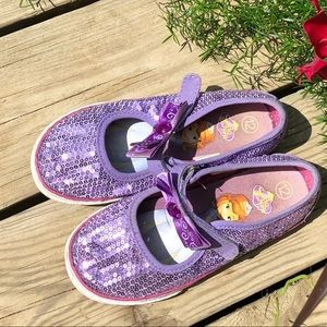 Sofia the First cute girl’s sequins shoes size 12